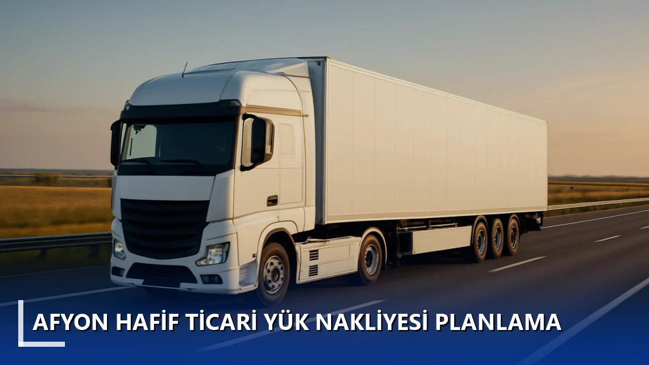 Afyon Hafif Ticari Yük Nakliyesi Planlama